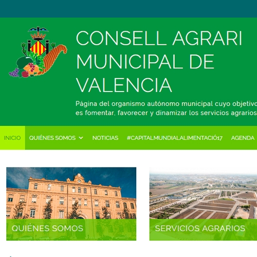 Consell Agrari Municipal de València · Sitio web · FabrikaGrafika Diseño Web
