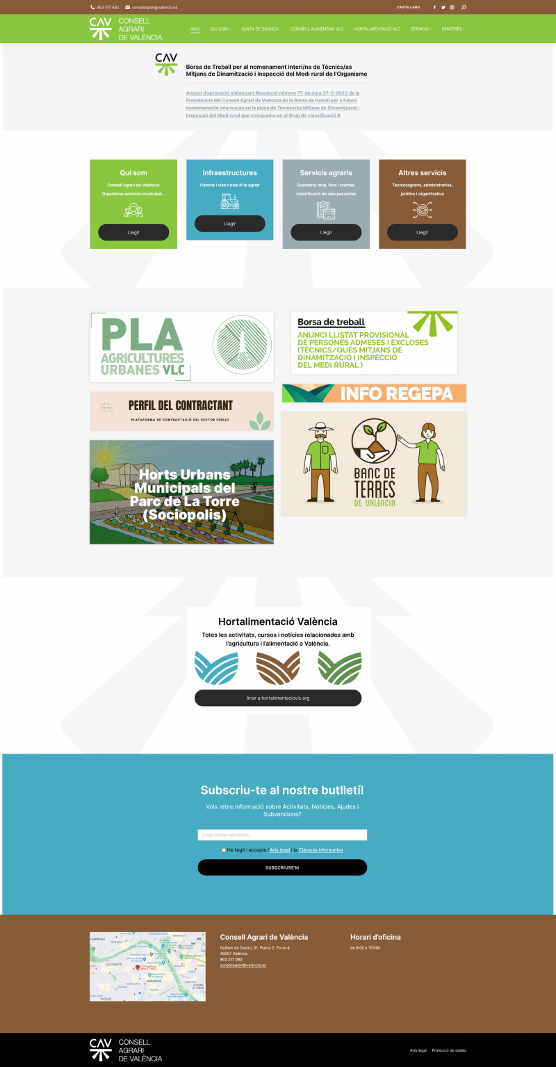 Consell Agrari de València | logo, web