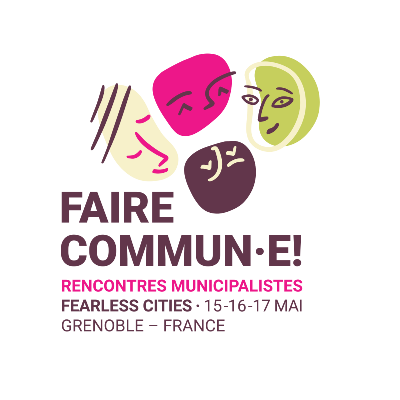 Logo 'Faire Commun·e!' en su versión cuadrada