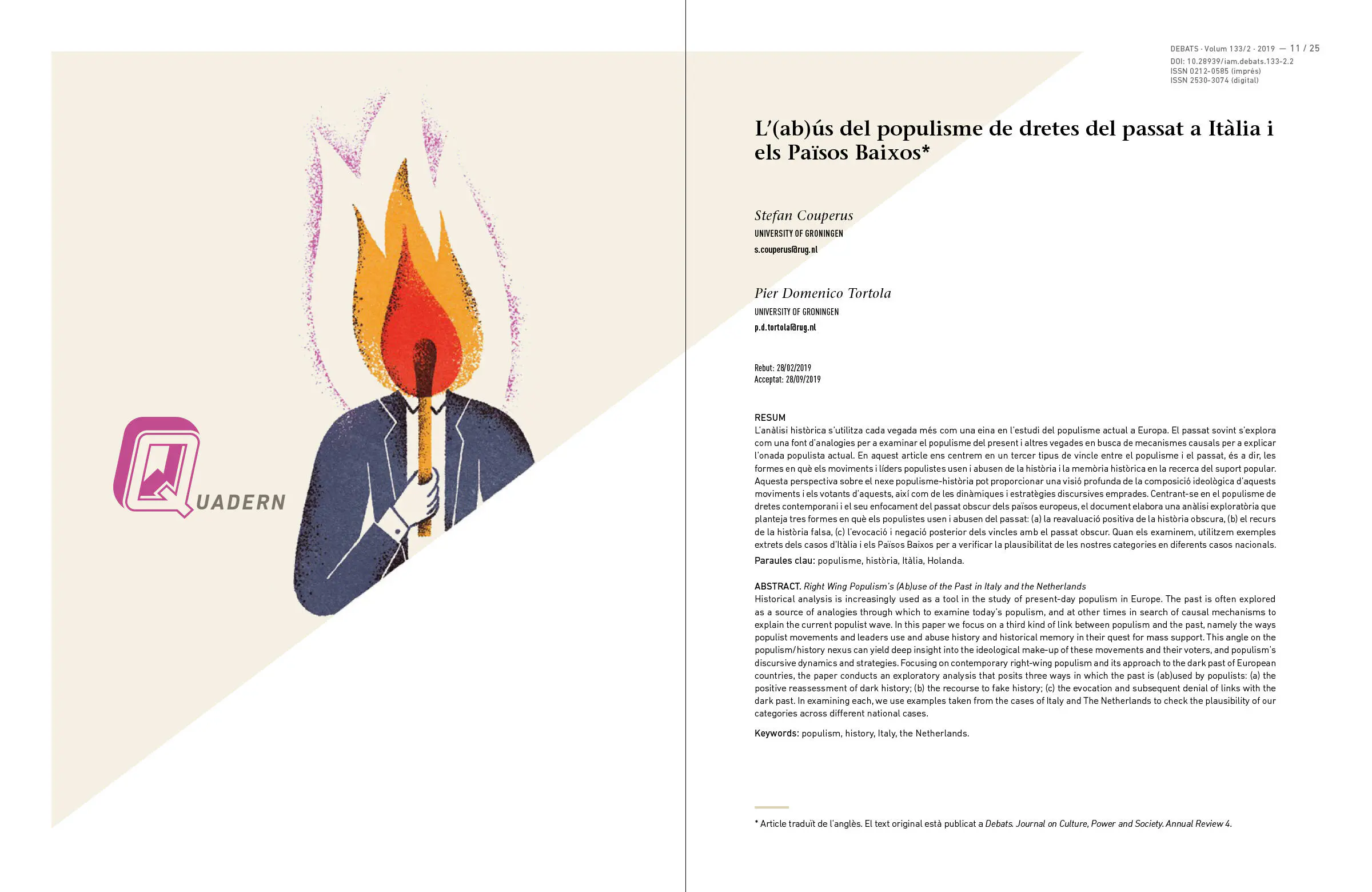 DEBATS. Revista de cultura, poder i societat |  | Fàbrika Gràfika