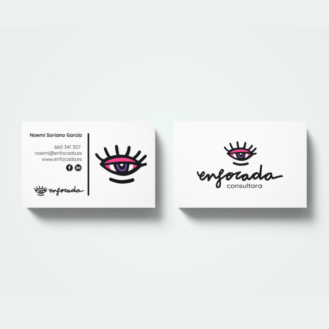 ENFOCADA Consultora | Logo, web, targetes | Fàbrika Gràfika